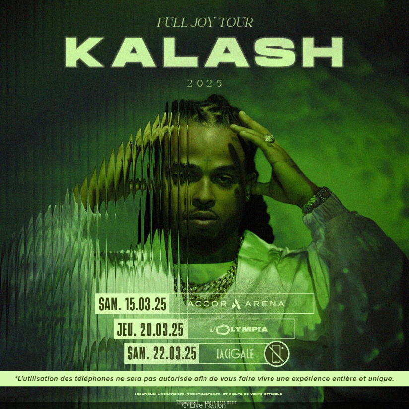 Concert de Kalash à l'Olympia de Paris : Réservez vos Places dès Maintenant !