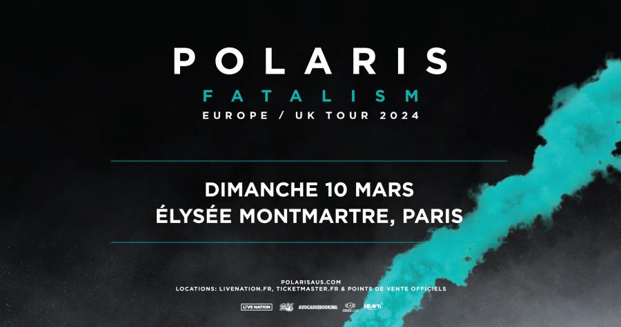 billet concert Polaris à l'Elysée Montmartre à Paris 2024