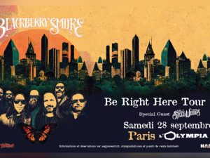 Concert Blackberry Smoke à l’Olympia de Paris : le 28 septembre 2024