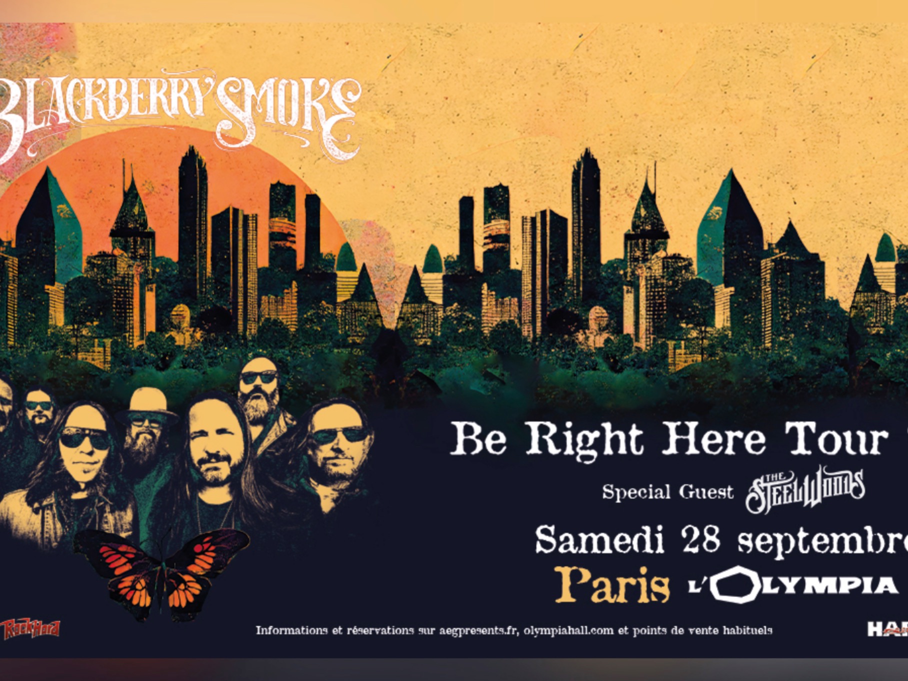 billet de concert Blackberry Black à l'Olympia de Paris