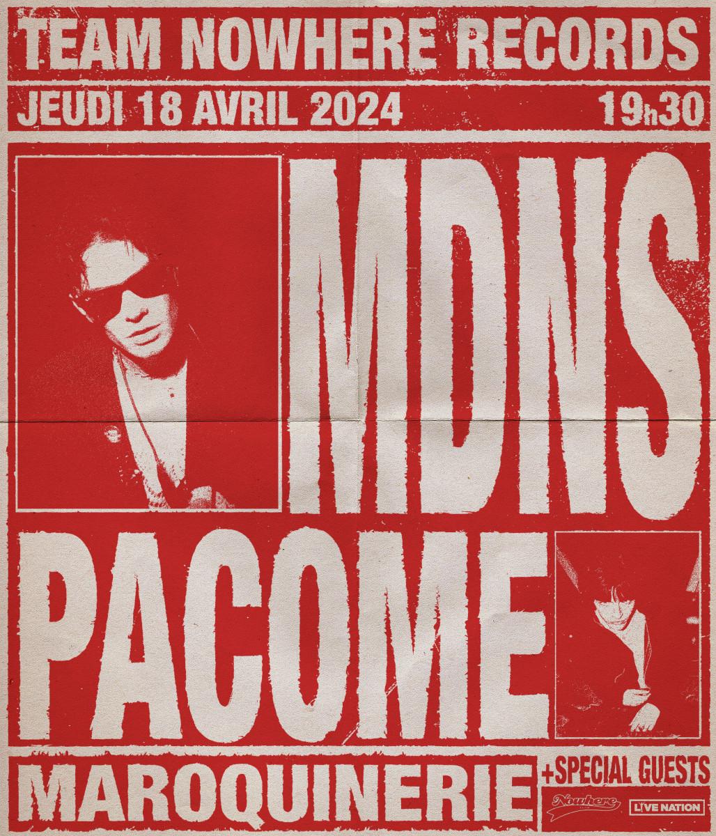 billet pour MDNS & Pacome concert à Paris