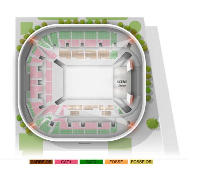 billet Ferre Gola Paris Adidas Arena