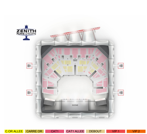 Billet Wallow Zenith de Paris